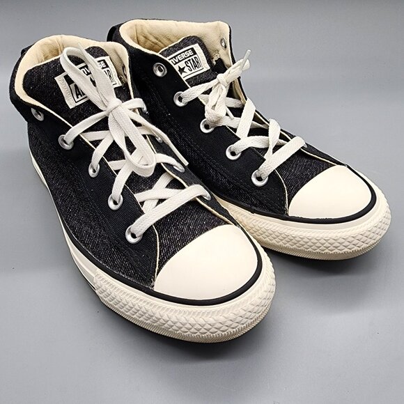 Converse Chuck Taylor All Star Denim Black High Top Sneakers Unisex Size 8 - Picture 14 of 14